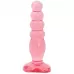 Розовая анальная пробка Crystal Jellies 5  Anal Delight - 14 см розовый 
