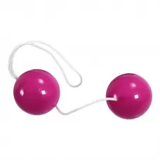 Фиолетовые вагинальные шарики на мягкой сцепке фиолетовый 