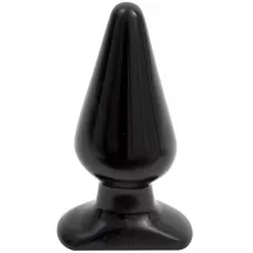 Анальная пробка Butt Plugs Smooth Classic Large - 14 см черный 