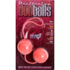 Вагинальные мягкие шарики MARBILIZED DUO BALLS PINK розовый 