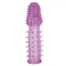 Фиолетовая насадка, удлиняющая половой член - 13,5 см фиолетовый 