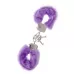 Фиолетовые меховые наручники METAL HANDCUFF WITH PLUSH LAVENDER фиолетовый 