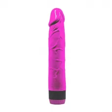 Ярко-розовый вибратор-реалистик - 22,5 см ярко-розовый 