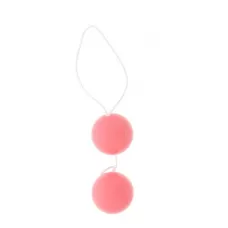 Розовые вагинальные шарики Vibratone DUO-BALLS розовый 