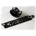Декоративные наручники на кожаной подкладке черный 
