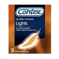 Особо тонкие презервативы Contex Lights - 3 шт  