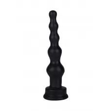 Чёрный анальный стимулятор-ёлочка - 14,5 см черный 