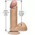 Фаллоимитатор на присоске The Realistic Cock 6” with Removable Vac-U-Lock Suction Cup - 17,3 см телесный 