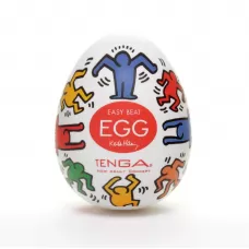 Мастурбатор-яйцо Keith Haring EGG DANCE разноцветный 