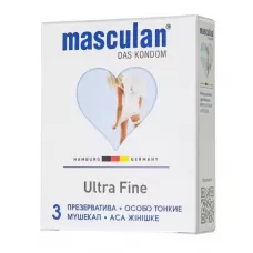 Особо тонкие презервативы Masculan Ultra Fine - 3 шт  