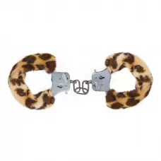 Наручники с леопардовым мехом Furry Fun Cuffs Leopard леопард 