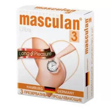 Презервативы Masculan Long Pleasure с продлевающим эффектом - 3 шт  