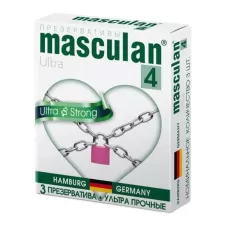 Ультрапрочные презервативы Masculan Ultra 4 Strong - 3 шт  