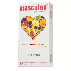 Презервативы Masculan Tutti-Frutti с фруктовым ароматом - 10 шт  