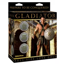 Кукла-мужчина Gladiator с виброфаллосом и языком телесный 