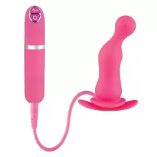 Розовая вибровтулка Dash Butt Plug With Mini Controller II - 9 см розовый 