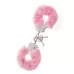 Металлические наручники с розовой меховой опушкой METAL HANDCUFF WITH PLUSH PINK розовый 