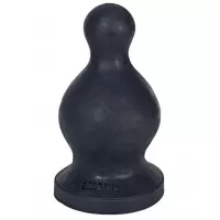 Чёрная анальная втулка XXL для фистинга - 20,55 см черный 