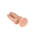 Анально-вагинальный фаллоимитатор с шипами на присоске №11 - 15,5 см телесный 