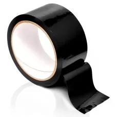 Черная самоклеящаяся лента для связывания Pleasure Tape - 10,6 м черный 