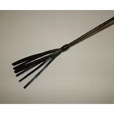Длинный витой стек с наконечником в форме кисточки - 85 см черный 