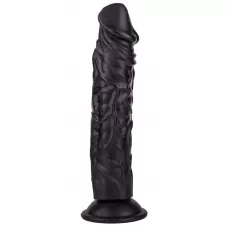 Чёрный фаллоимитатор без мошонки - 19,5 см черный 