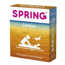 Контурные презервативы SPRING CONTOUR - 3 шт  