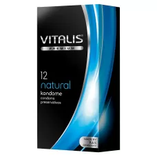 Классические презервативы VITALIS PREMIUM natural - 12 шт прозрачный 