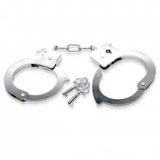 Металлические наручники Metal Handcuffs с ключиками серебристый 