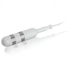 Анально-вагинальный электростимулятор Don Juan белый с серебристым 