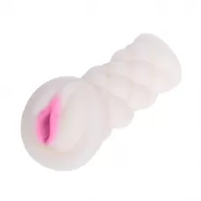 Рифленый мастурбатор-вагина телесный 