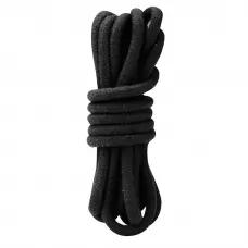 Черная хлопковая веревка для связывания - 3 м черный 