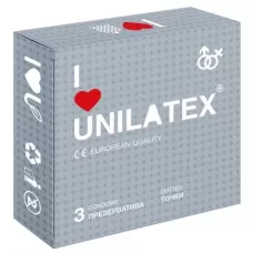 Презервативы с точками Unilatex Dotted - 3 шт  