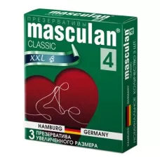 Презервативы Masculan Classic 4 XXL увеличенного размера - 3 шт  