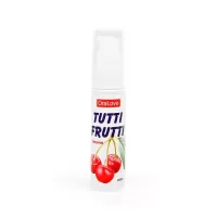 Гель-смазка Tutti-frutti с вишнёвым вкусом - 30 гр  