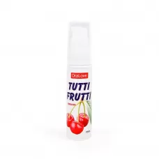 Гель-смазка Tutti-frutti с вишнёвым вкусом - 30 гр  