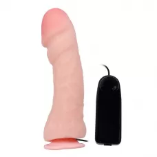 Вибратор с присоской The Big Penis - 26,5 см телесный 