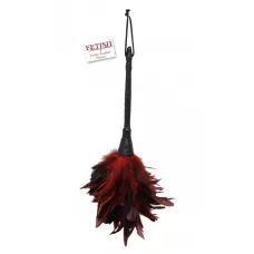 Кисточка с красно-чёрными пёрышками Frisky Feather Duster - 36 см красный с черным 