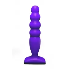 Фиолетовый анальный стимулятор Large Bubble Plug - 14,5 см фиолетовый 