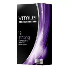 Презервативы с утолщённой стенкой VITALIS PREMIUM strong - 12 шт прозрачный 
