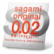Ультратонкий презерватив Sagami Original 0.02 - 1 шт прозрачный 