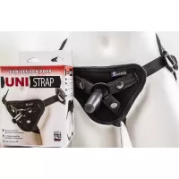 Универсальные трусики Harness UNI strap с корсетом черный 