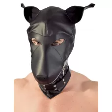 Шлем-маска Dog Mask в виде морды собаки черный 