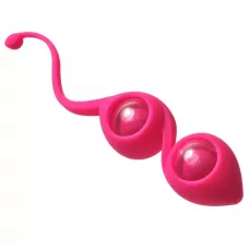 Розовые вагинальные шарики Emotions Gi-Gi розовый 