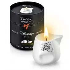 Массажная свеча с ароматом кокоса Bougie de Massage Gourmande Coco - 80 мл белый 