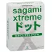 Презервативы Sagami Xtreme Type-E с точками - 3 шт зеленый 
