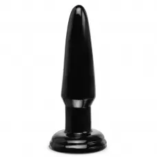 Черная малая анальная пробка Beginners Butt Plug - 10 см черный 