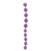 Фиолетовая анальная цепочка JUMBO JELLY THAI BEADS CARDED LAVENDER - 31,8 см фиолетовый 