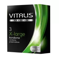 Презервативы увеличенного размера VITALIS PREMIUM x-large - 3 шт прозрачный 