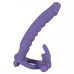 Фиолетовая насадка на пенис для двойной стимуляции Los Analos - 16 см фиолетовый 